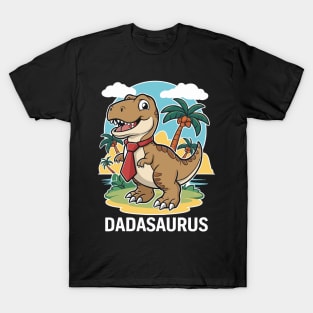 Dadasaurus T-Rex Dinosaur Father's Day T-Shirt